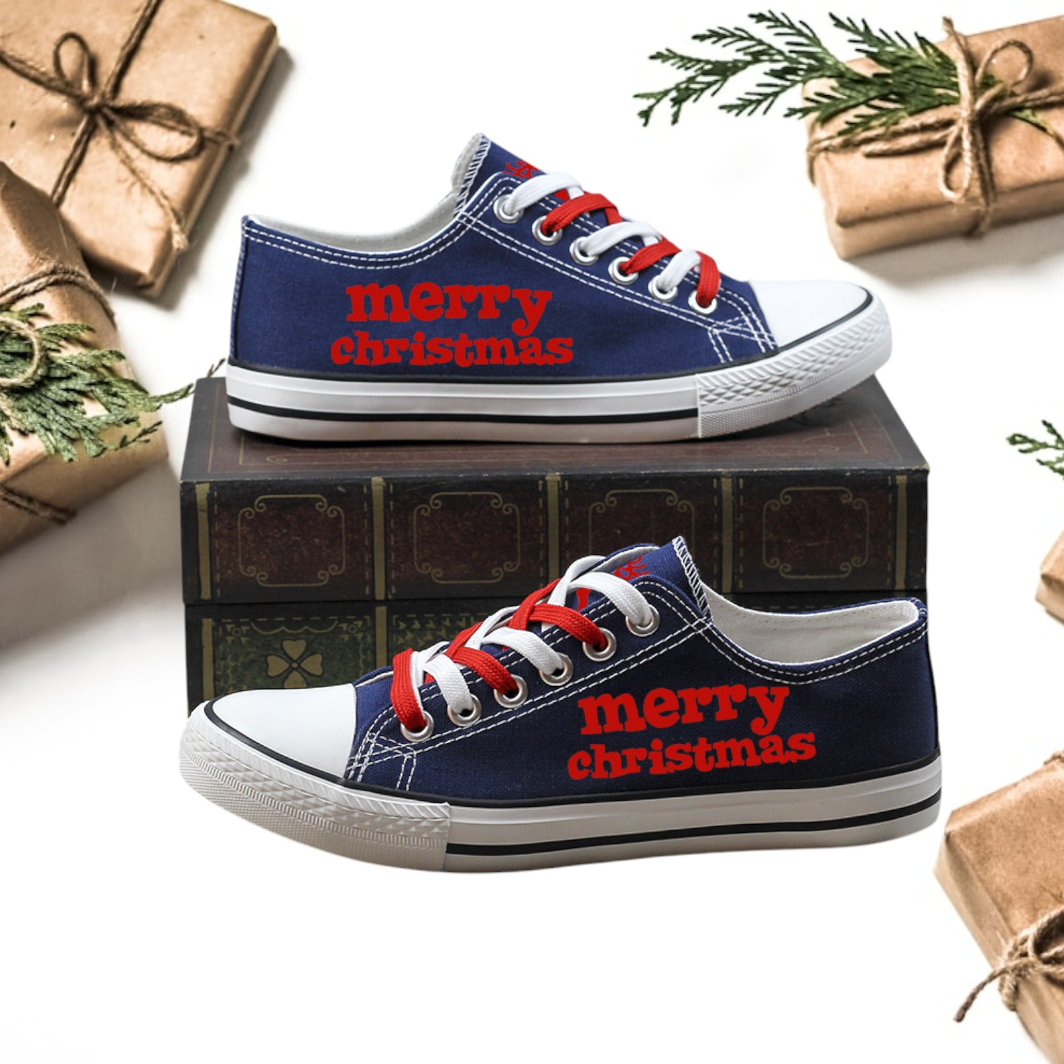 Merry Christmas Canvas Low Top Shoe (Copy) Merry Christmas Canvas Low Top Shoe (Copy)