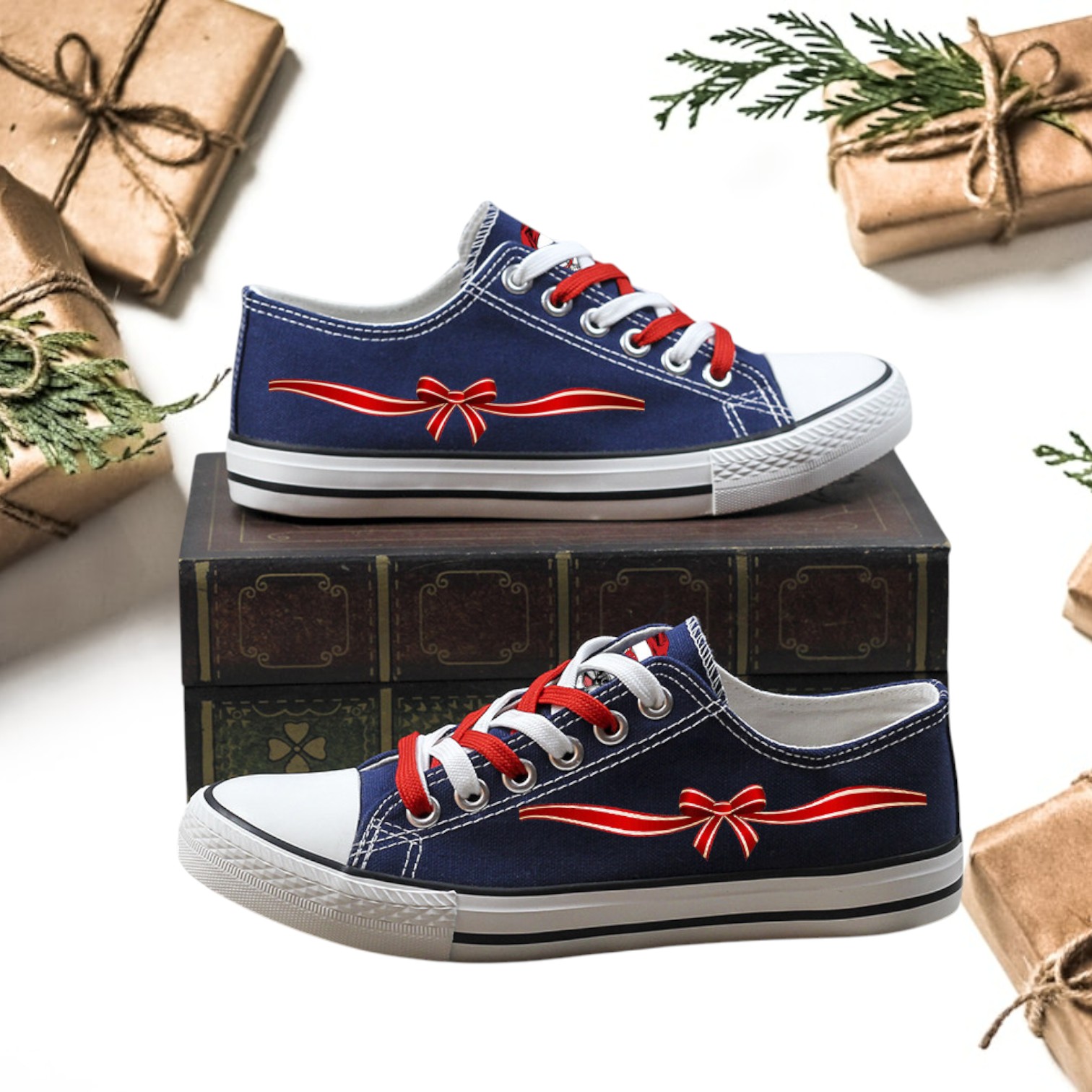 Merry Christmas Canvas Santa Claus Reindeer Low Top Shoe (Copy) Merry Christmas Canvas Santa Claus Reindeer Low Top Shoe (Copy)