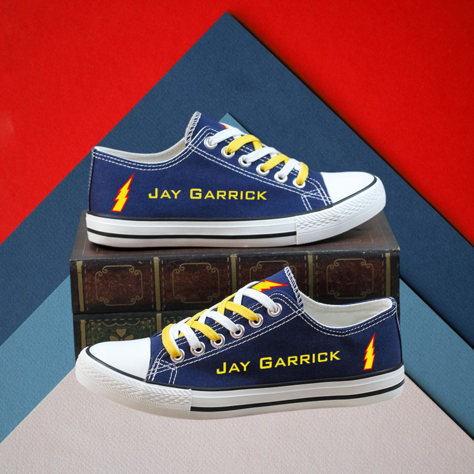 Jay Garrick Canvas Low Top Shoes – A Perfect Gift for Superhero Fans (Copy)
