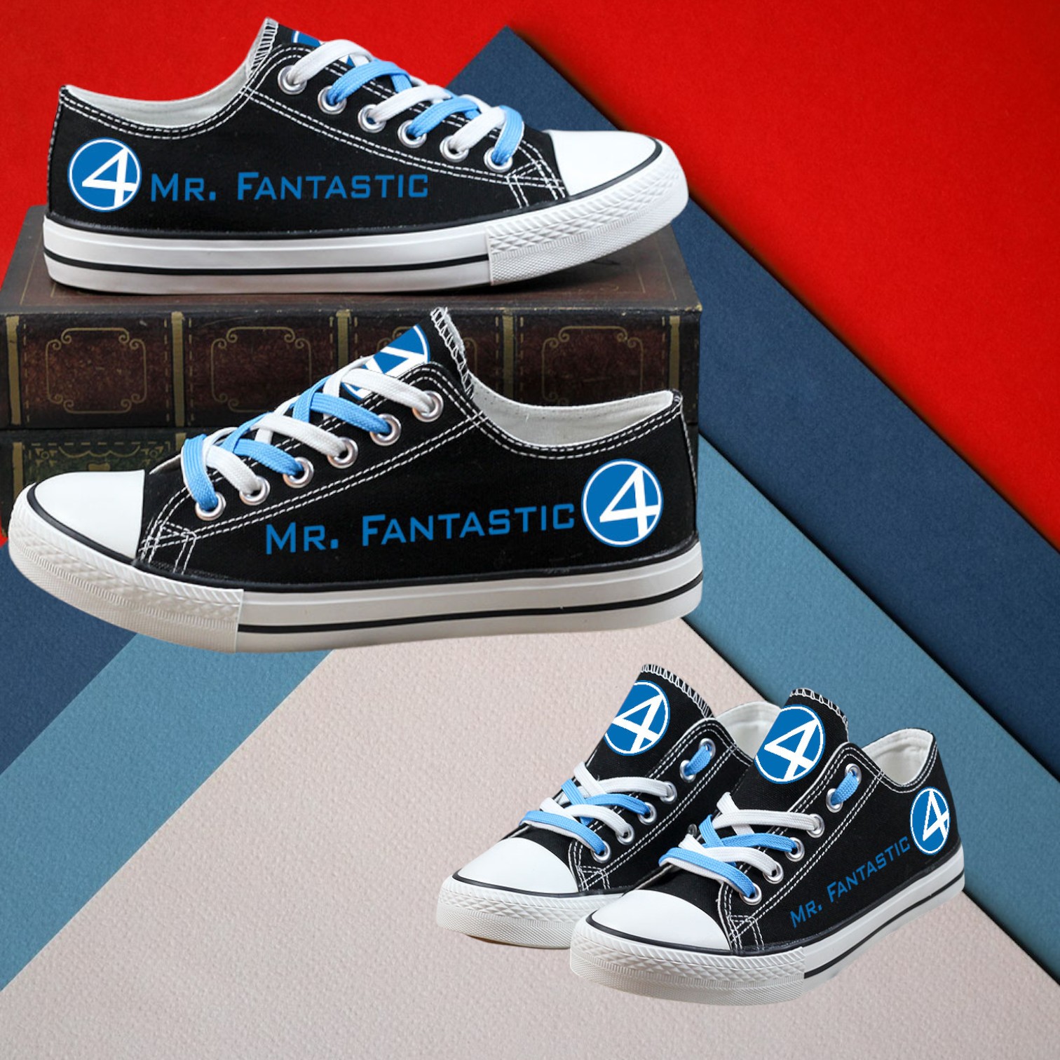The Mr. Fantastic Low Top Shoes for Brilliant Minds