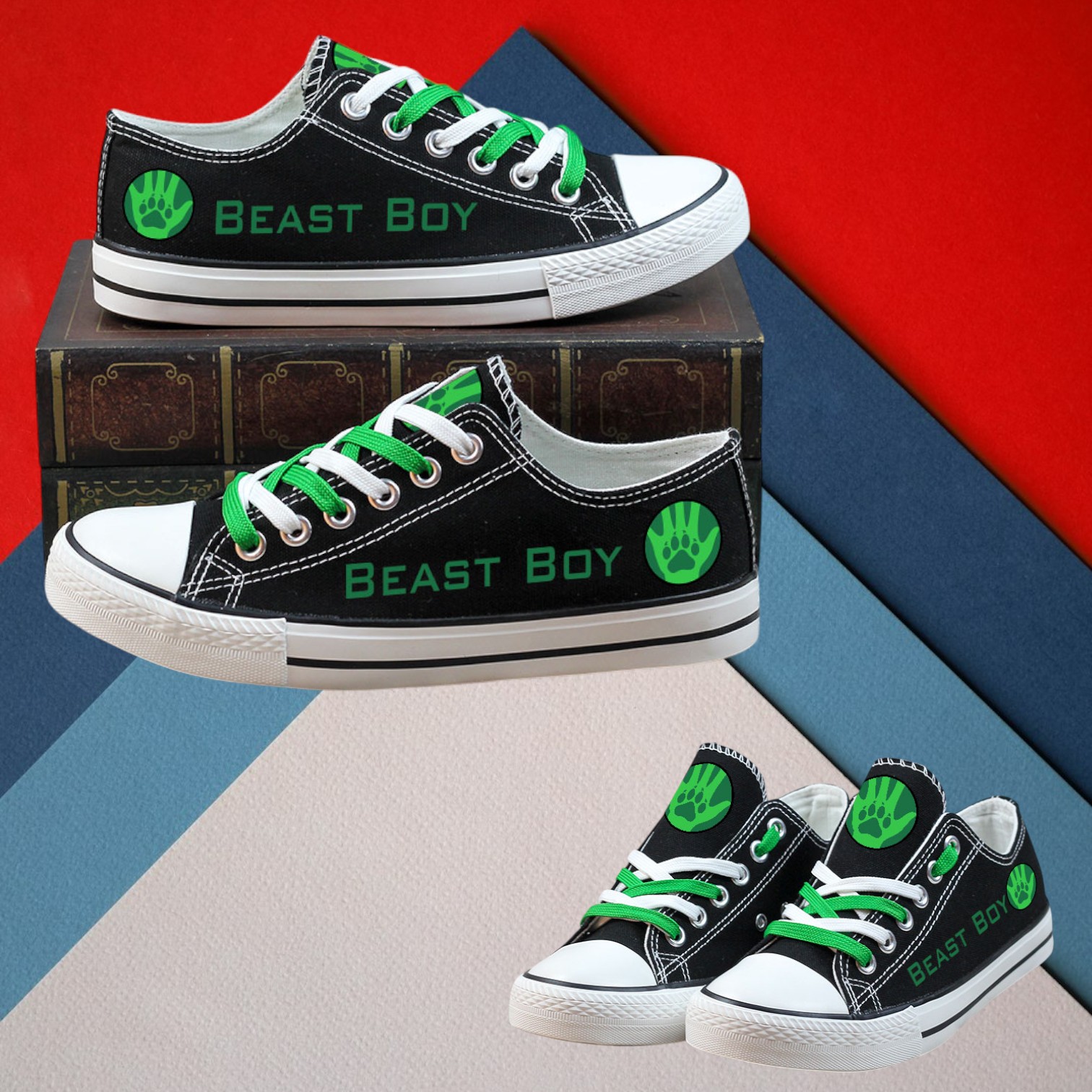 The Beast Boy Low Top Shoes